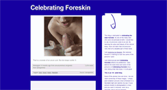 Desktop Screenshot of celebratingforeskin.com