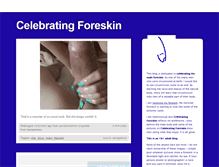 Tablet Screenshot of celebratingforeskin.com